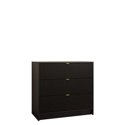 Byrå TIRENO 75x80 cm svart