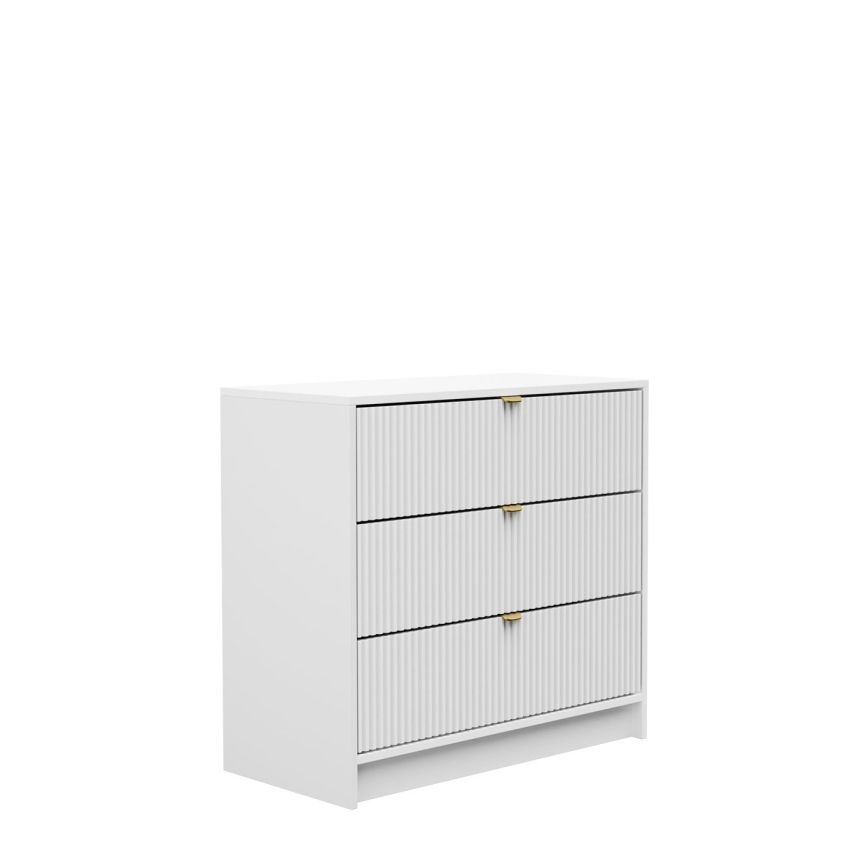 Byrå TIRENO 75x80 cm vit