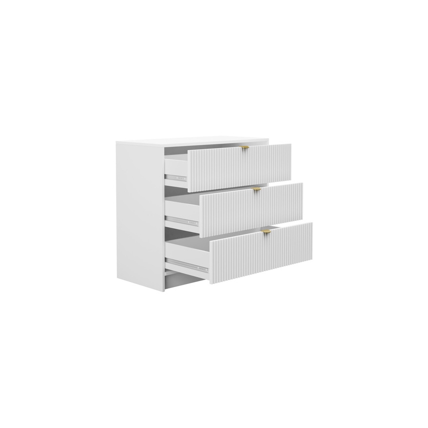 Byrå TIRENO 75x80 cm vit