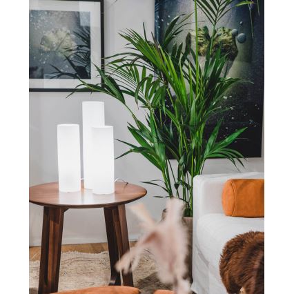 ByRydens - Bordslampa FLAKE 1xE27/8W/230V vit