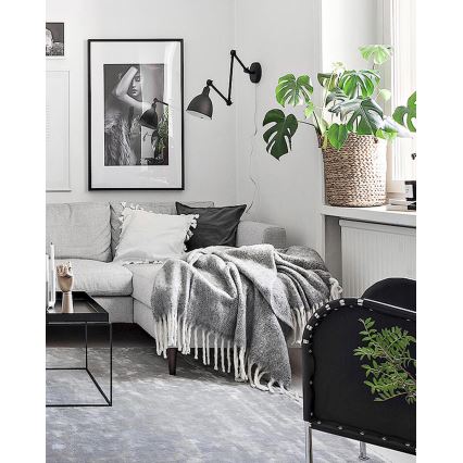 ByRydens - Dimbar vägglampa BASAR 1xE27/5W/230V svart