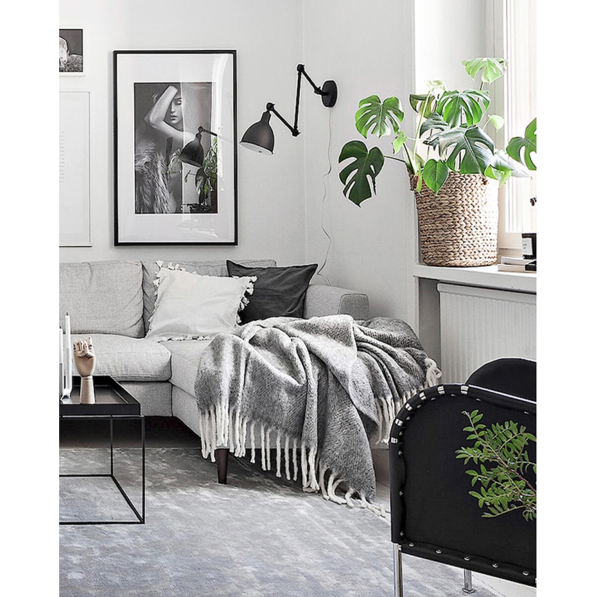 ByRydens - Dimbar vägglampa BASAR 1xE27/5W/230V svart