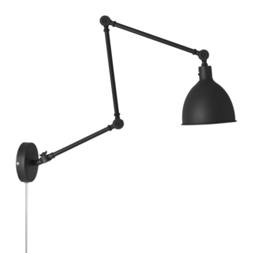 ByRydens - Dimbar vägglampa BASAR 1xE27/5W/230V svart