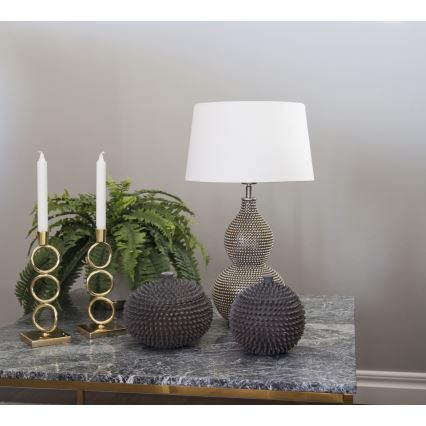 ByRydens - Bordslampa LOFTY 1xE27/5W/230V vit/silver