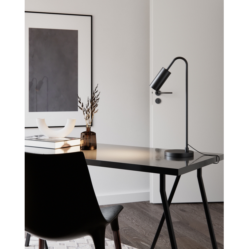 ByRydens - Bordslampa CURVE 1xGU10/7W/230V svart