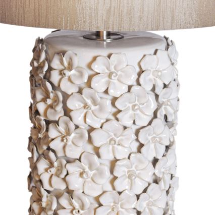 ByRydens - Bordslampa FIORE 1xE27/5W/230V grädde