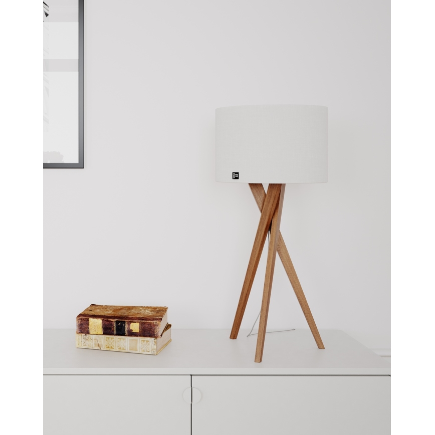 ByRydens - Bordslampa VEGA 1xE27/8W/230V vit/ek