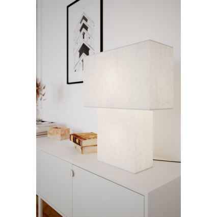 ByRydens - Bordslampa iSQUARE 1xE27/8W/230V vit