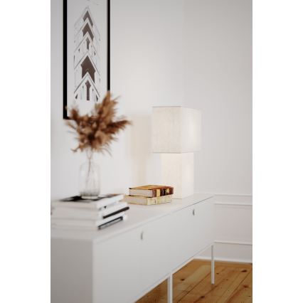 ByRydens - Bordslampa iSQUARE 1xE27/8W/230V vit