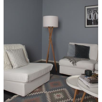 ByRydens - Golvlampa VEGA 1xE27/5W/230V beige/vit