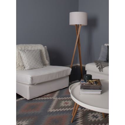 ByRydens - Golvlampa VEGA 1xE27/5W/230V beige/vit