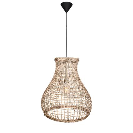 ByRydens - Ljuskrona med textilsladd SEAGRASS 1xE27/8W/230V beige diameter 49 cm