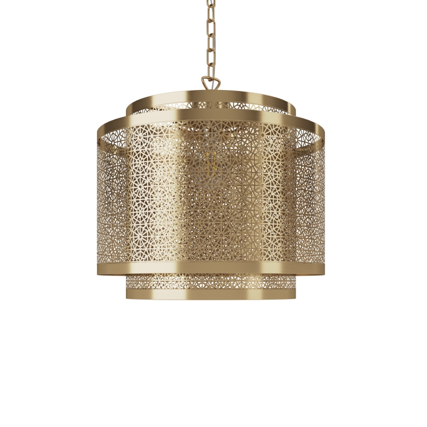 ByRydens - Ljuskrona på kedja HERMINE 1xE27/5W/230V mässing diameter 34 cm