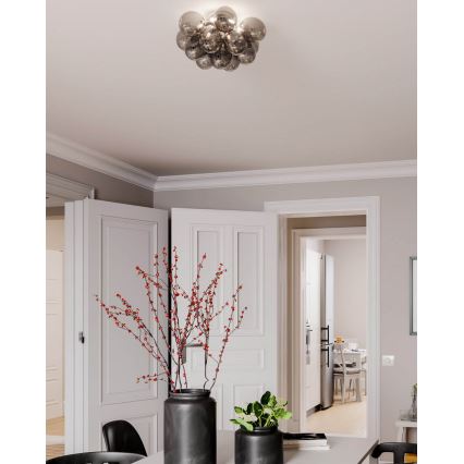 ByRydens - Taklampa GRANDE 3xG9/4W/230V rökig/svart diameter 30 cm