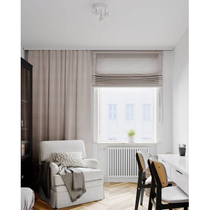 ByRydens - Spotlight CORRECT 3xGU10/7W/230V vit diameter 20 cm