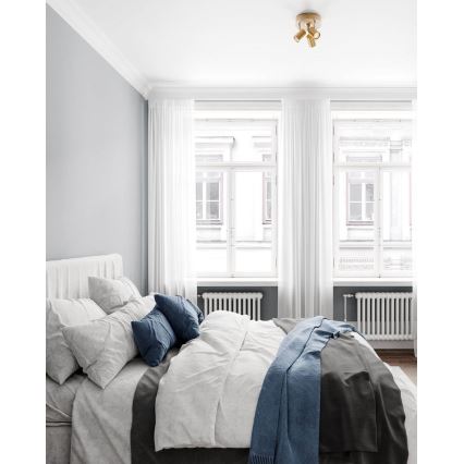 ByRydens - Spotarmatur CORRECT 3xGU10/7W/230V guld Ø 20 cm