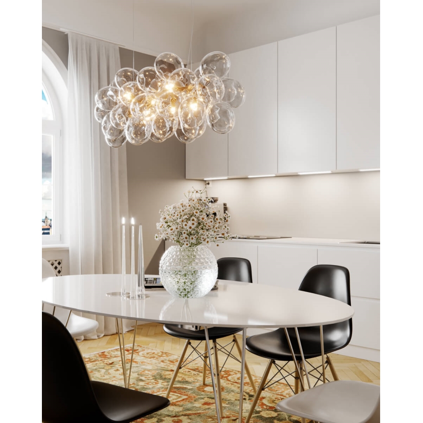 ByRydens - Pendellampa GROSS BAR 8xG9/4W/230V klar