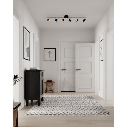 ByRydens - Spotlight CORRECT 6xGU10/7W/230V svart diameter 30 cm