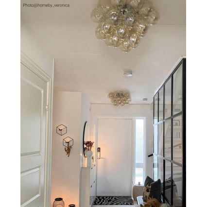 ByRydens - Taklampa GROSS 6xG9/5W/230V rökig/brun diameter 50 cm