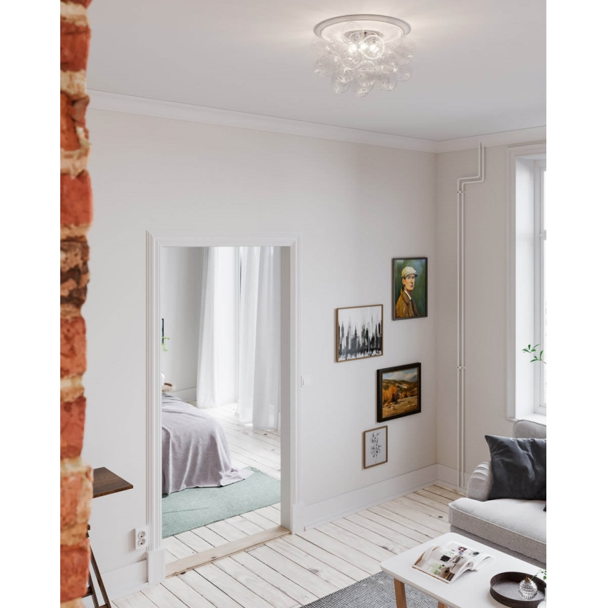 ByRydens - Taklampa GROSS 6xG9/5W/230V genomskinlig diameter 50 cm