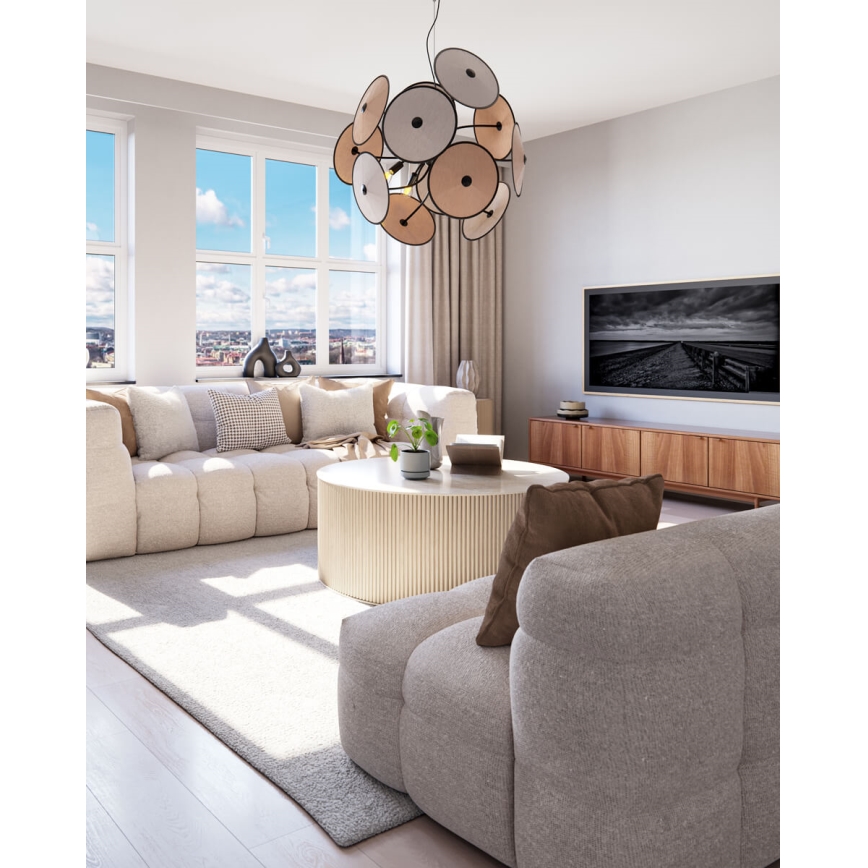 ByRydens - Pendellampa med vajer CAPPELLO 4xE14/5W/230V