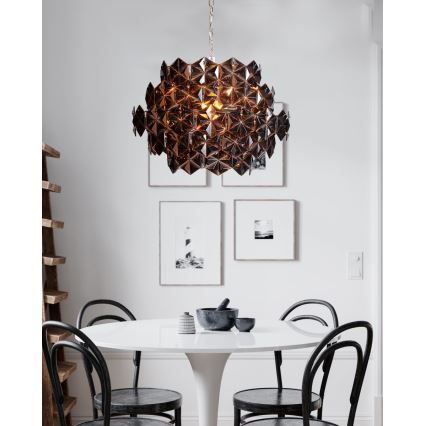 ByRydens - MONARQUE MINI taklampa med kedja, 3xE14/8W/230V, svart