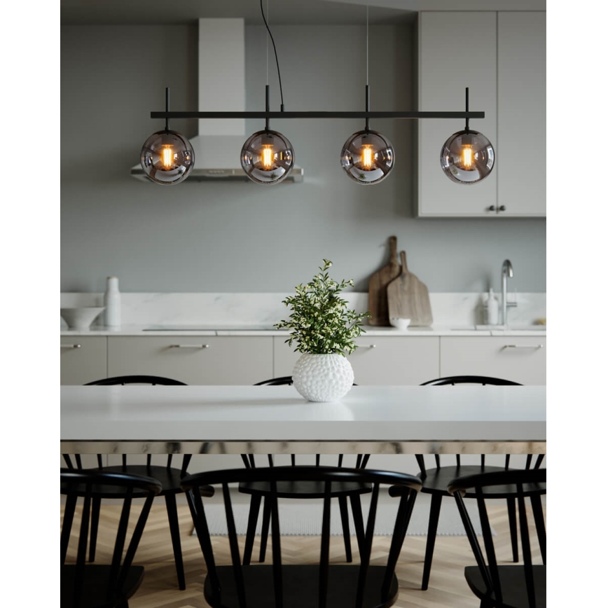 ByRydens - Pendellampa på kabel BOYLE 4xE27/8W/230V