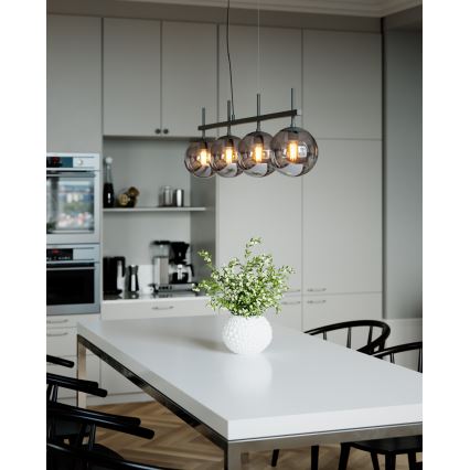 ByRydens - Pendellampa på kabel BOYLE 4xE27/8W/230V