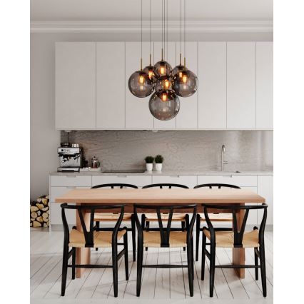 ByRydens - Takpendel LAURA 7xE27/8W/230V