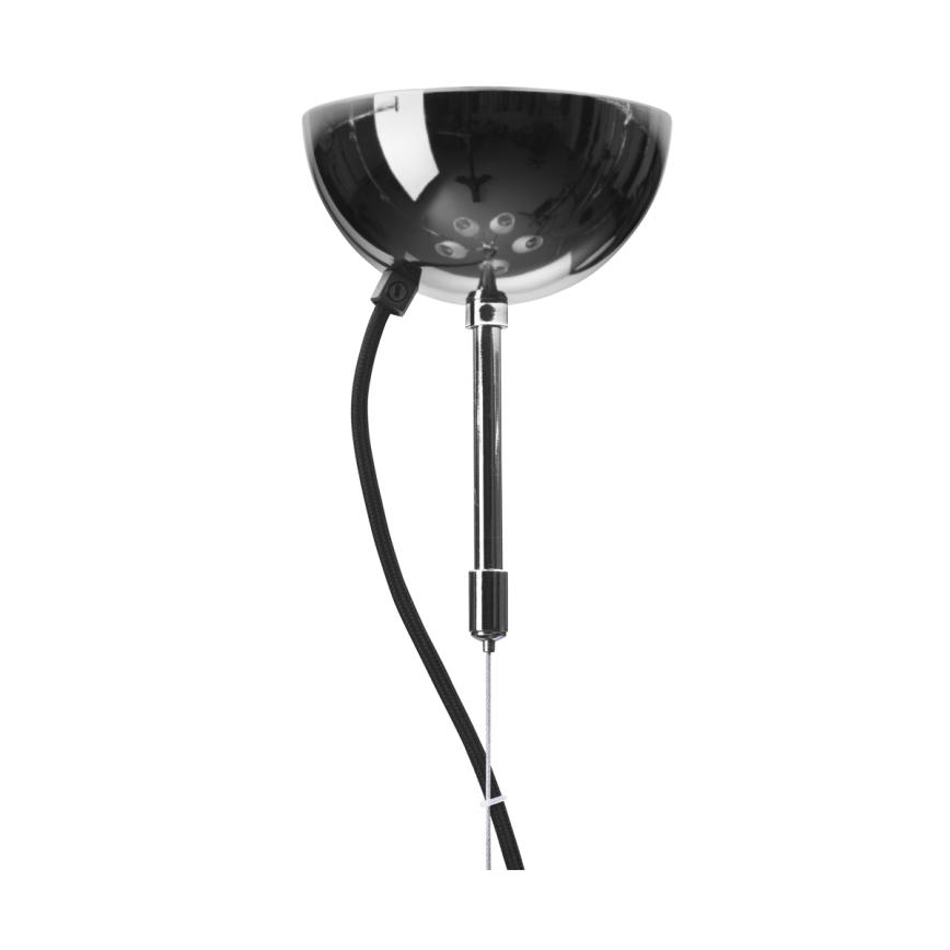 ByRydens - Pendellampa på vajer LYNF 5xE14/8W/230V polerad krom/vit