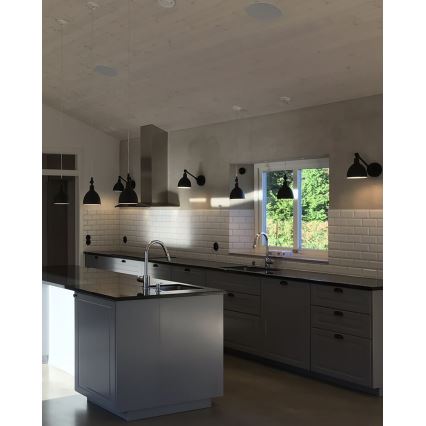 ByRydens - Vägglampa BASAR MINI 1xE27/5W/230V svart