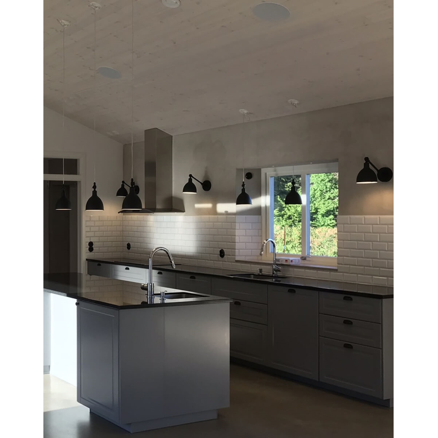 ByRydens - Vägglampa BASAR MINI 1xE27/5W/230V svart