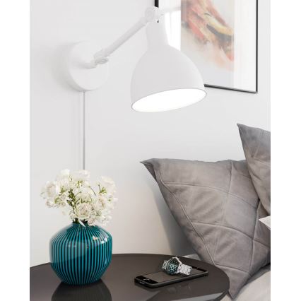 ByRydens - Vägglampa BAZAR 1xE27/5W/230V vit