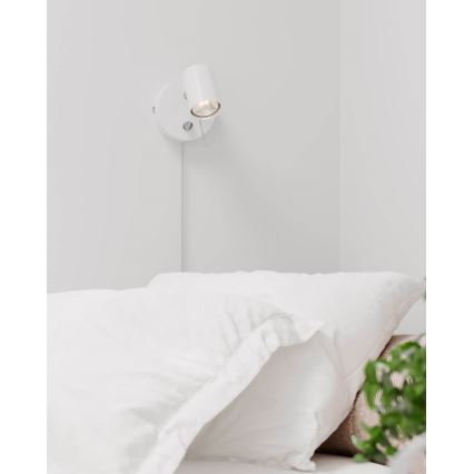 ByRydens - Ljusreglerad väggspotlight CORRECT 1xGU10/7W/230V vit