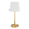 ByRydens - Bordslampa LUMI 1xE27/8W/230V vit/guld 48,5 cm