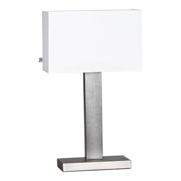 ByRydens - Bordslampa PRIME 1xE27/5W/230V vit/mattkrom