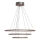 ByRydens - LED-pendel på vajer TRIONE LED/45W/230V brun Ø 80 cm