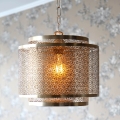 ByRydens - Ljuskrona på kedja HERMINE 1xE27/5W/230V mässing diameter 34 cm