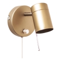 ByRydens - Ljusreglerad väggspotlight CORRECT 1xGU10/7W/230V guld