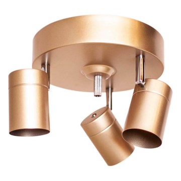 ByRydens - Spotarmatur CORRECT 3xGU10/7W/230V guld Ø 20 cm