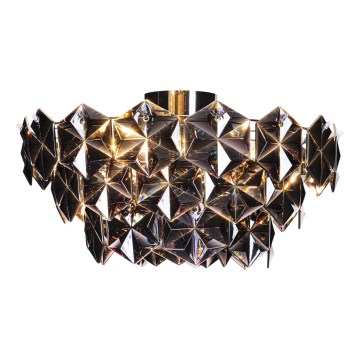 ByRydens - Taklampa MONARQUE 3xE27/5W/230V svart diameter 51 cm