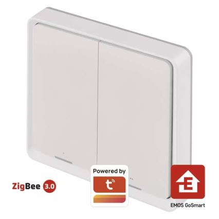 Byta 2-knapp GoSmart 1xCR2430 Tuya vit