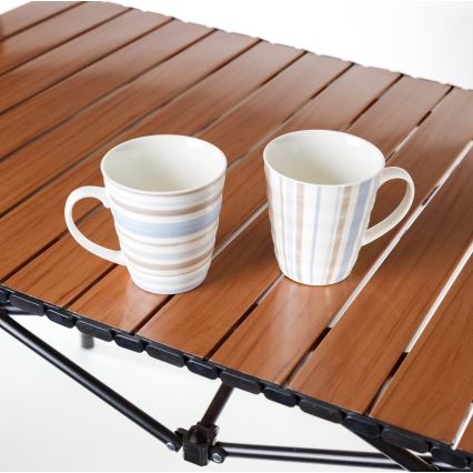 Campingbord med rullande bordsskiva 54x93 cm