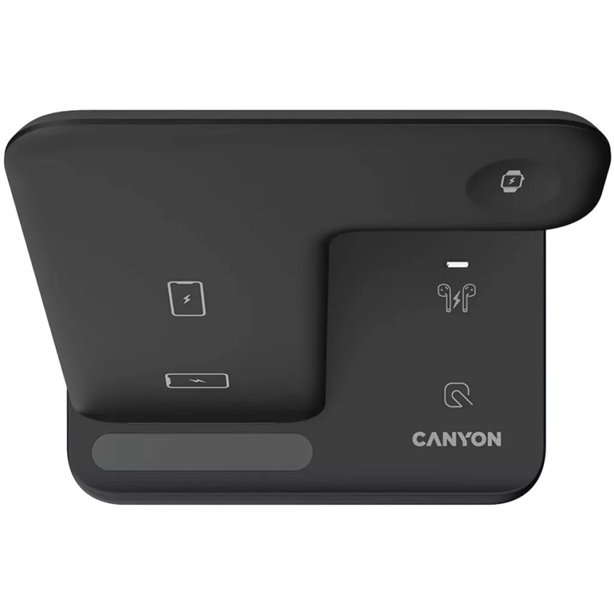 Canyon - Trådlös laddare 3i1 svart