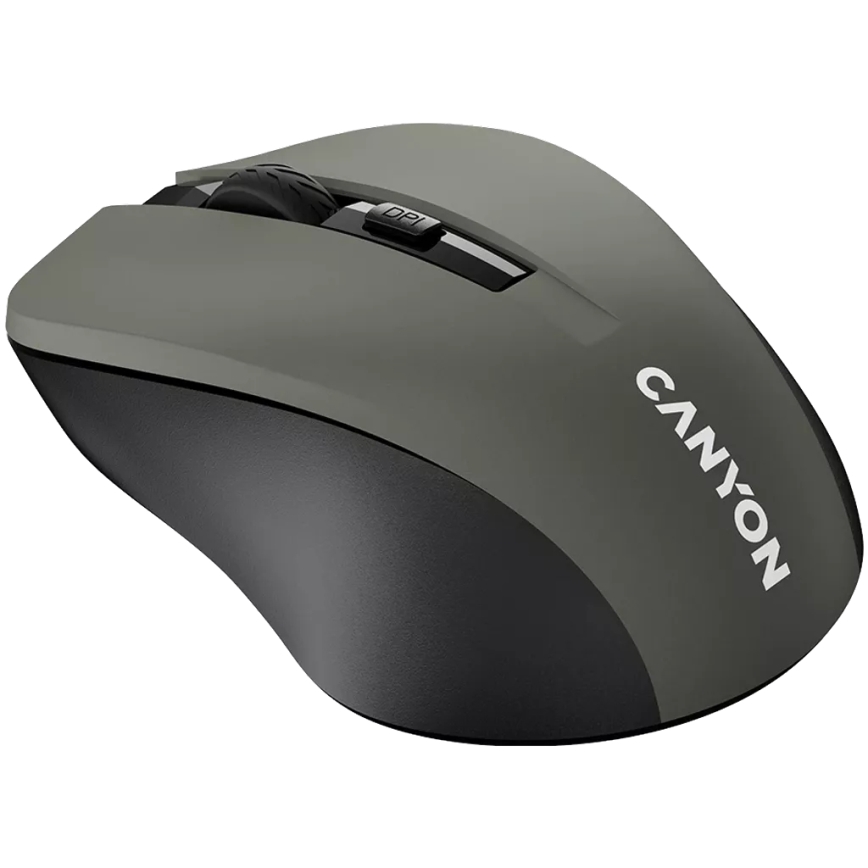 Canyon - Trådlös mus 800/1000/1200 DPI 2xAAA grå