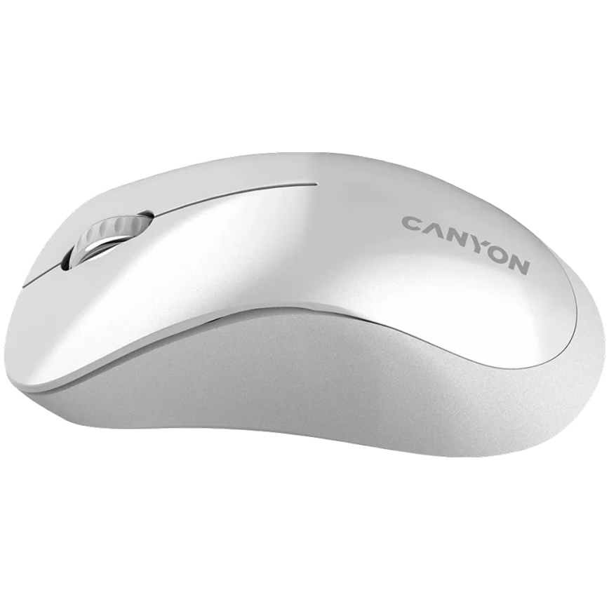 Canyon - Trådlös optisk mus med Pixart-sensor MW 1200 DPI 2xAAA vit