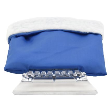 Car scraper with a glove blå