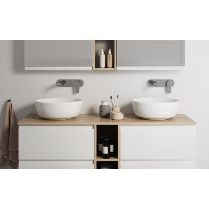 Cersanit K116-048-ECO - Tvättställ för bänkskiva MODUO Ø 40 cm keramik/blank vit