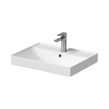 Cersanit K120-009 - Infällt tvättställ LARGA 45,5x60,5 cm keramik/blank vit