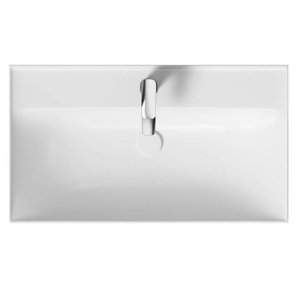 Cersanit K120-010 - Infällt tvättställ LARGA 46x80,5 cm keramik/blank vit